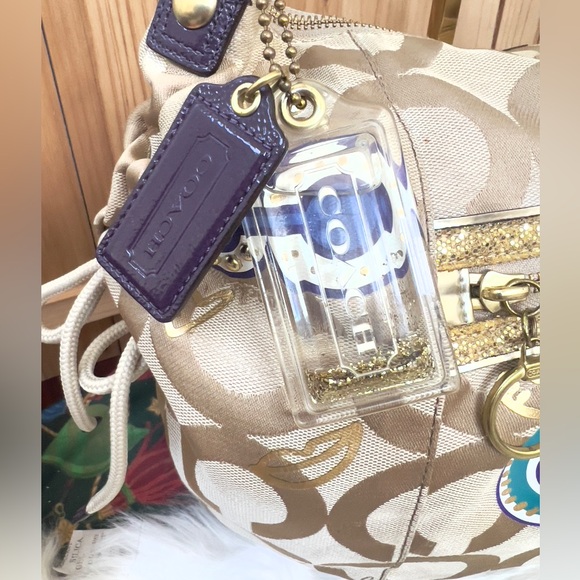 💜Coach Poppy Multicolor Signature Hobo Bag - Picture 7 of 16